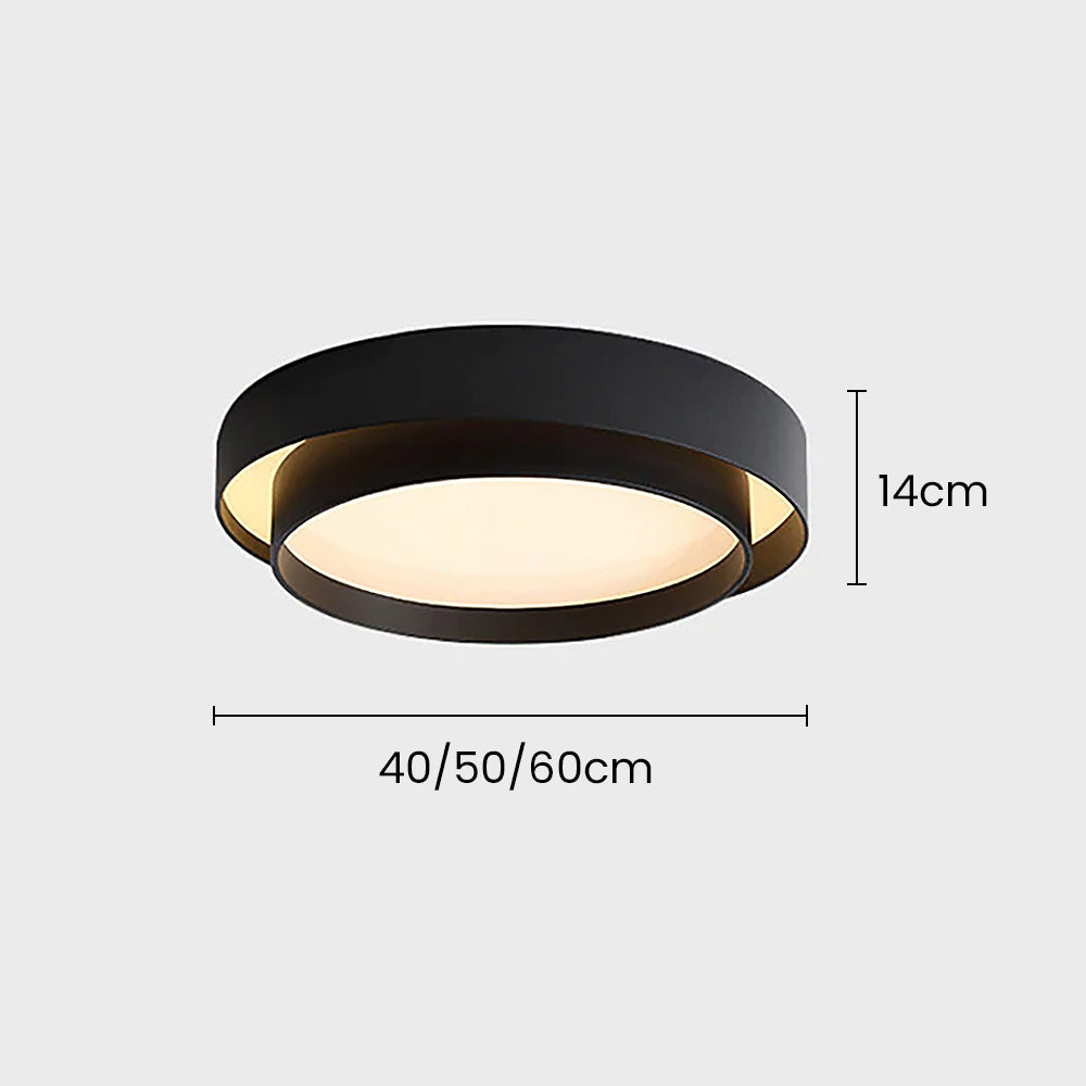 Nordic Modern Minimalist Round LED Ceiling Light Fixture for Contemporary Home Decor and Stylish Illumination