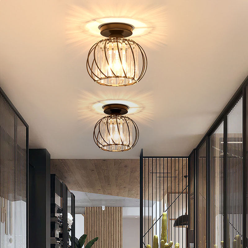 Nordic Elegance: Luxury Glass Ceiling Light for Hallways - Stylish Illumination for Modern Interiors