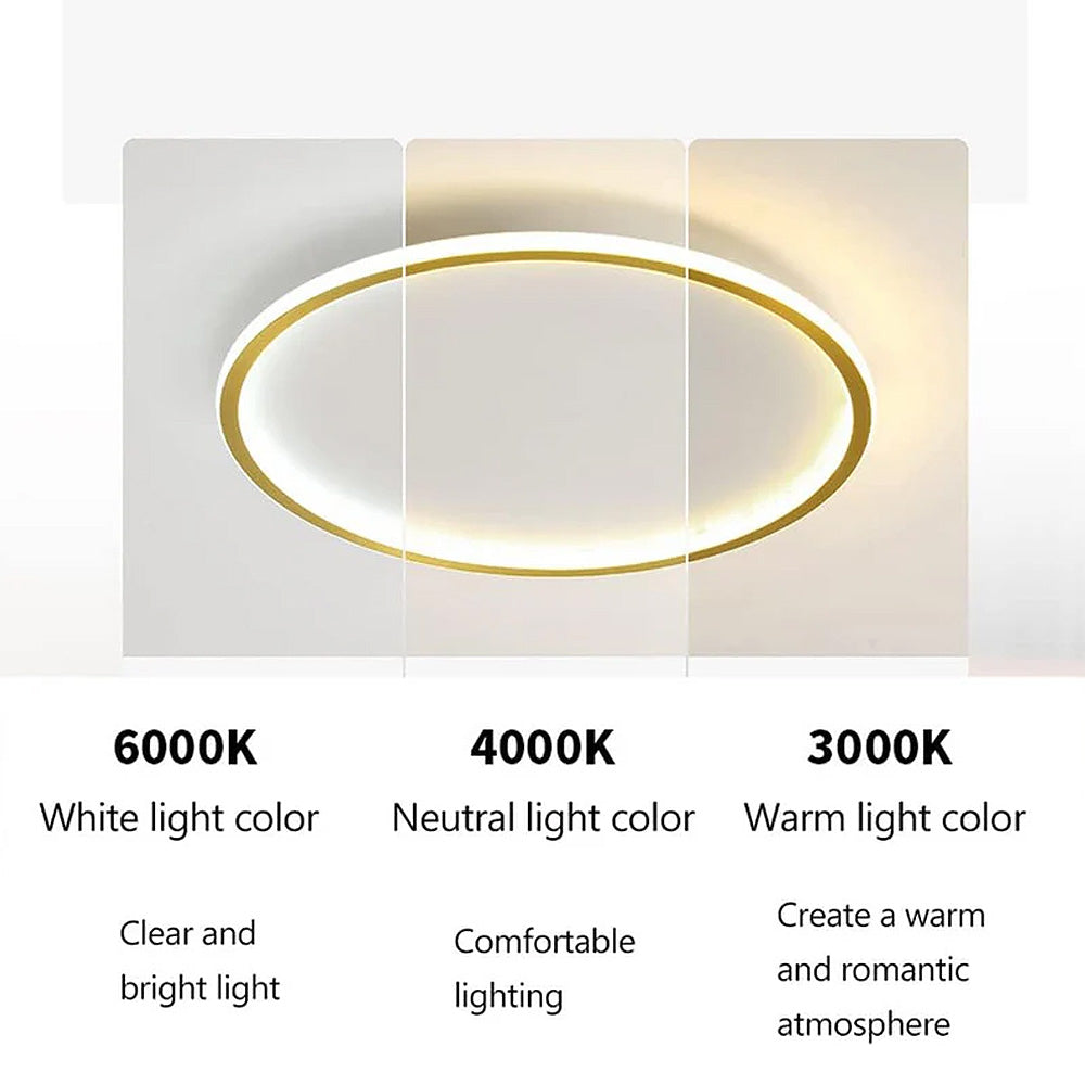 Minimalist Round Low Ceiling Light for Living Room – Elegant, Modern Illumination for Stylish Home Décor