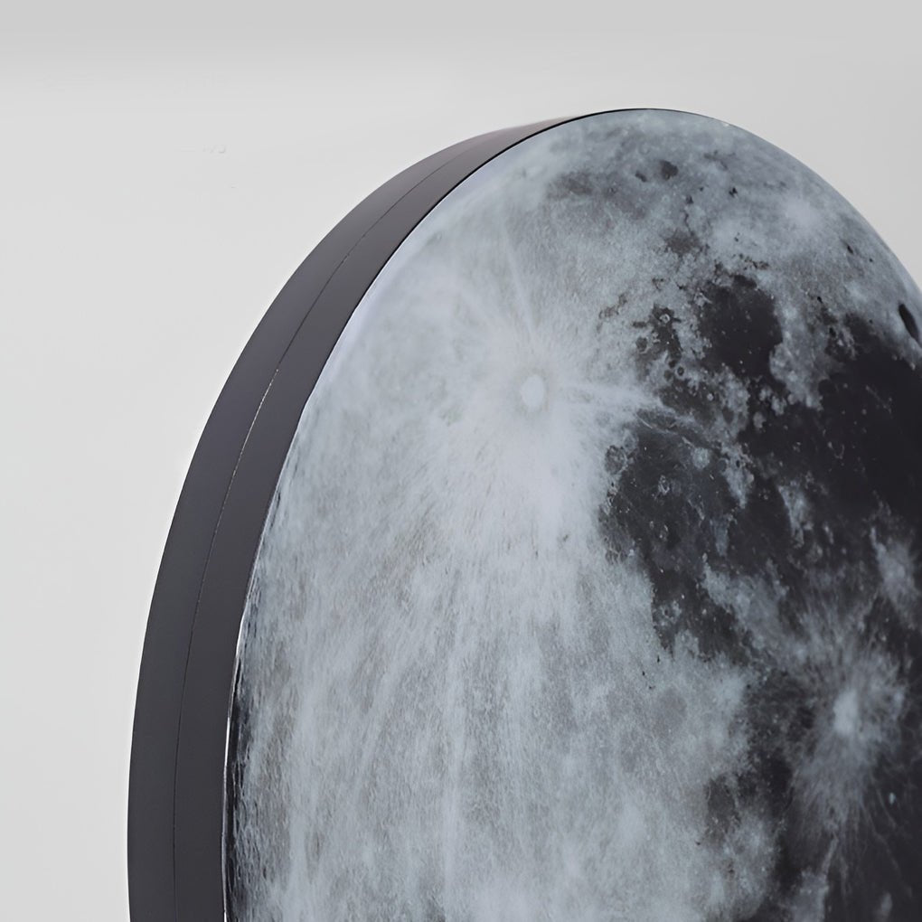 Art mural lune lumière LED pour chambre à coucher