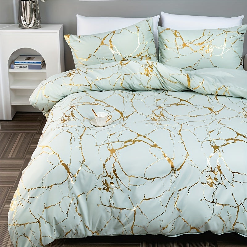 Luxurious Marble Effect Duvet Cover Set - Image 3
