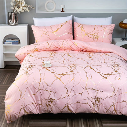 Luxurious Marble Effect Duvet Cover Set - Image 8