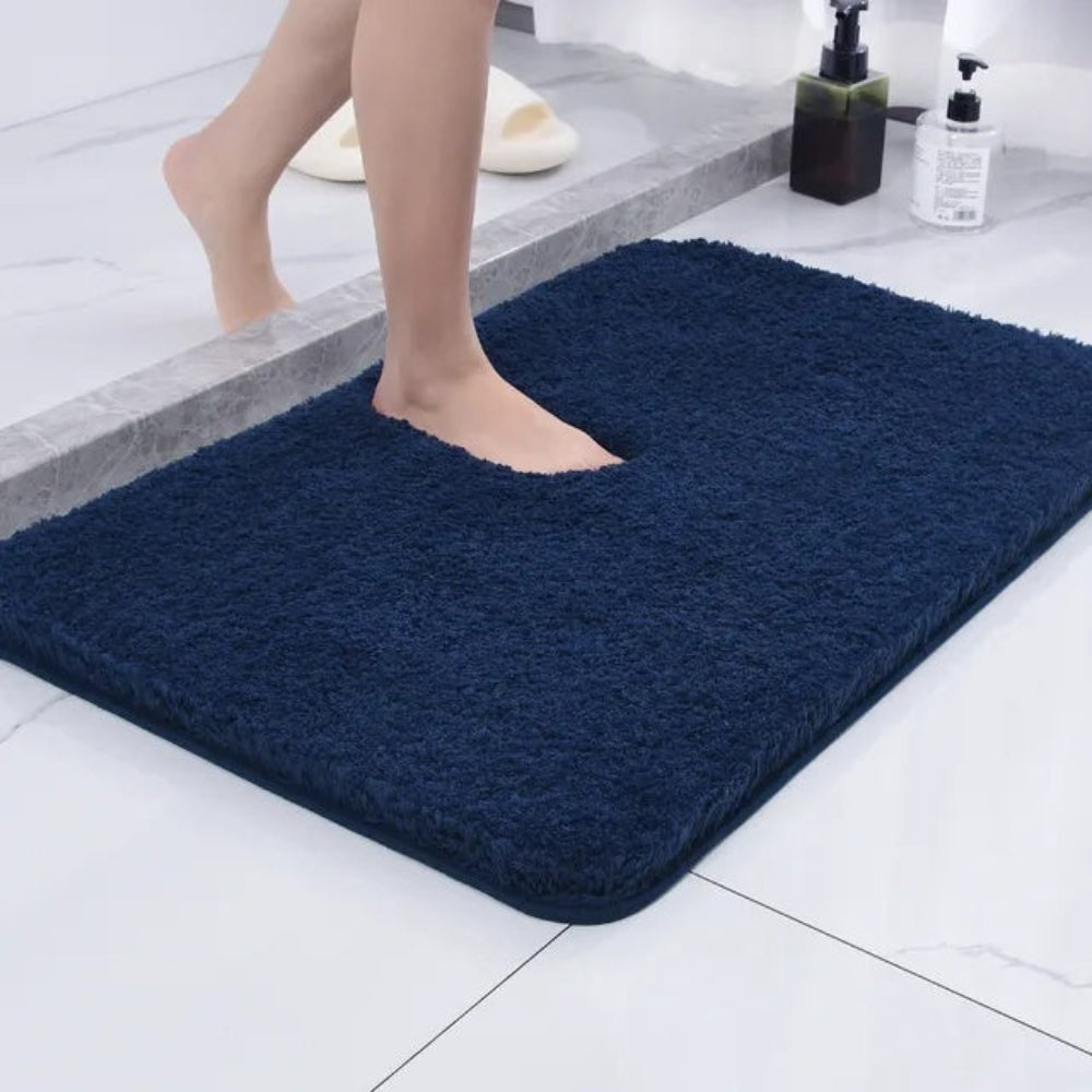 Alfombrilla de baño de microfibra suave antideslizante
