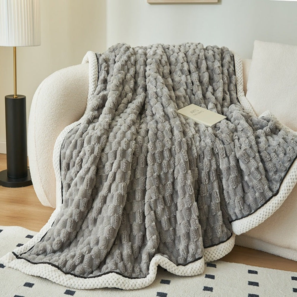 Kuschelige Fleece-Decke Weiche Plaid