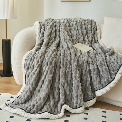 Kuschelige Fleece-Decke Weiche Plaid