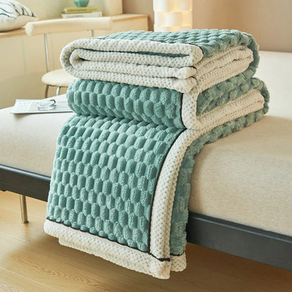Kuschelige Fleece-Decke Weiche Plaid