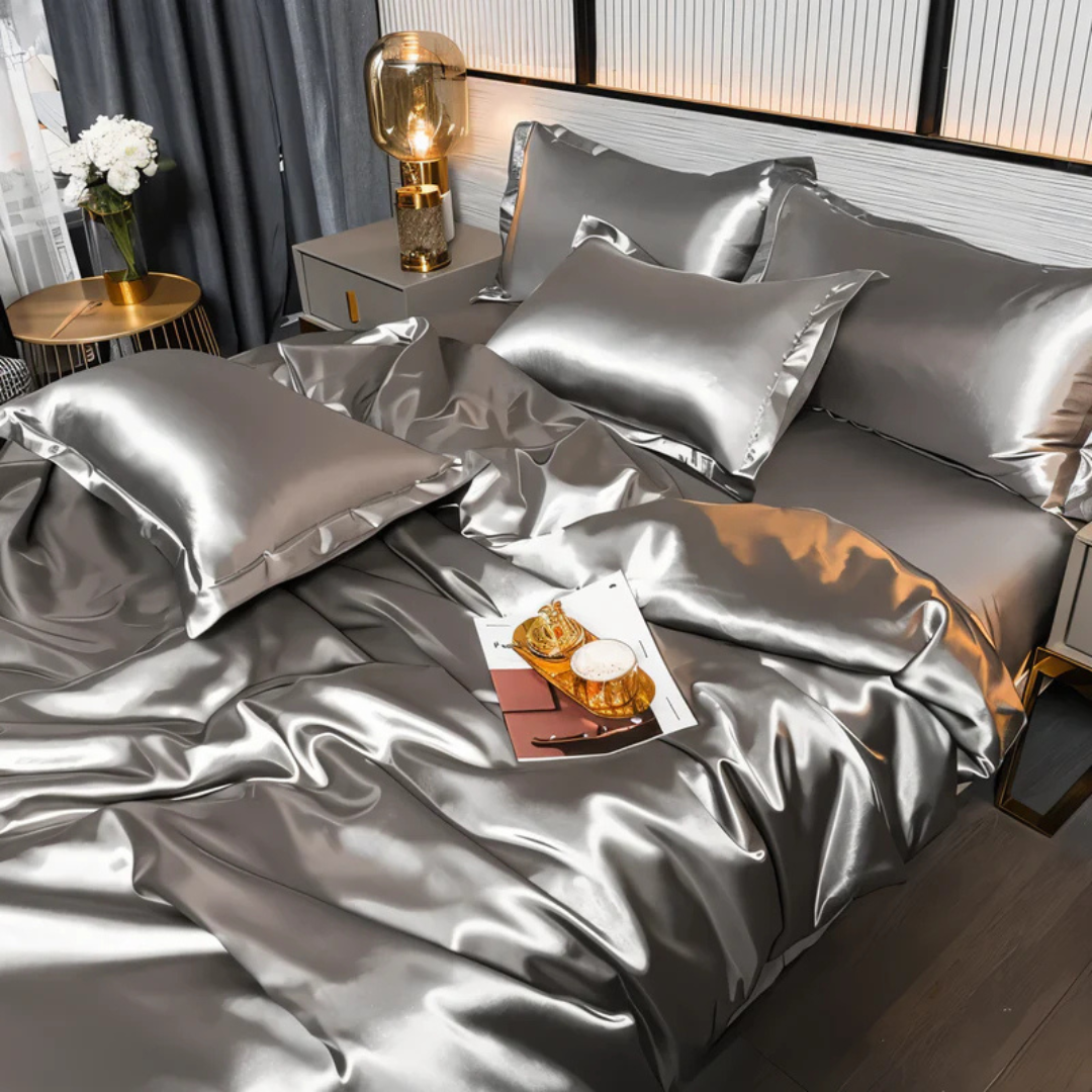 Luxury Soft Silk Duvet Cover Set - Image 1