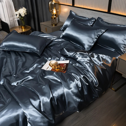 Luxury Soft Silk Duvet Cover Set - Image 2