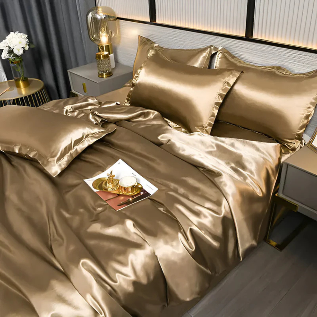 Luxury Soft Silk Duvet Cover Set - Image 5