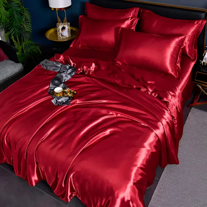 Luxury Soft Silk Duvet Cover Set - Image 7