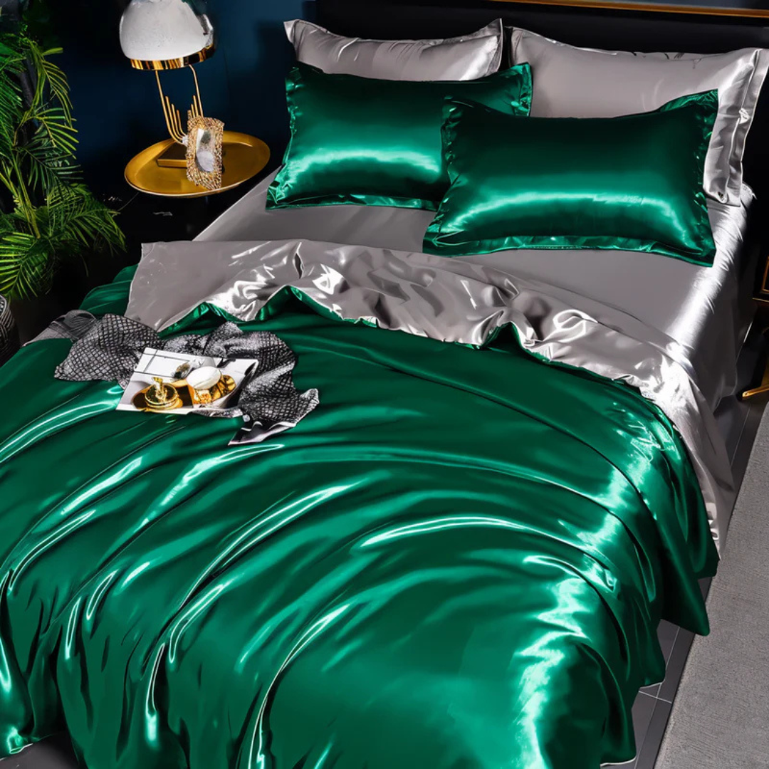 Luxury Soft Silk Duvet Cover Set - Image 9