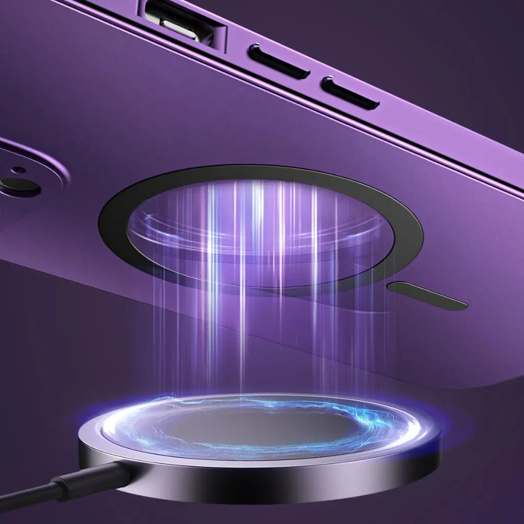 Phone Case Magnetic Metal Slim Protective Cover