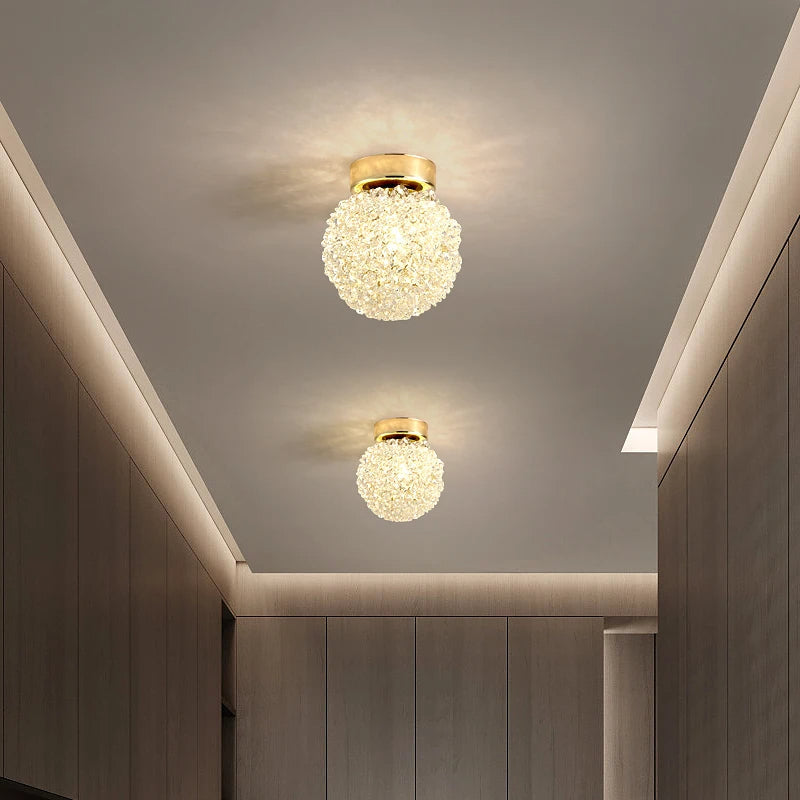 Elegant Modern Crystal Ceiling Light Fixture - Romantic Illumination for Stylish Home Décor