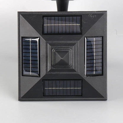 Außen-Solar-Wandlampe Schwarze Laterne