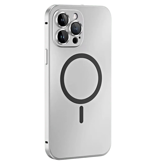 Coque de téléphone magnétique en métal mince et protectrice