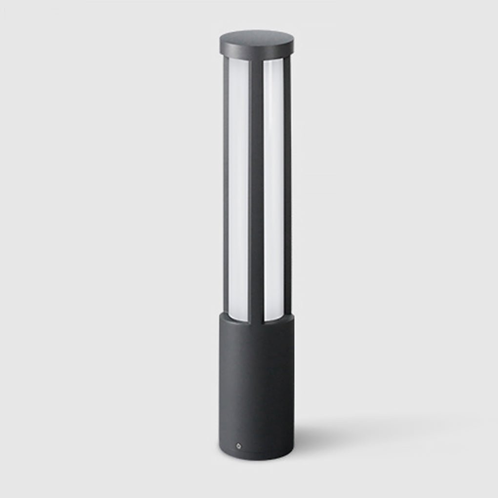 Baliza LED para exterior, poste de aluminio negro