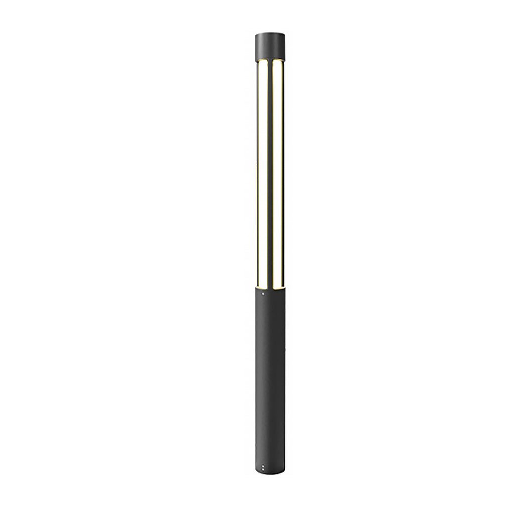 Baliza LED para exterior, poste de aluminio negro