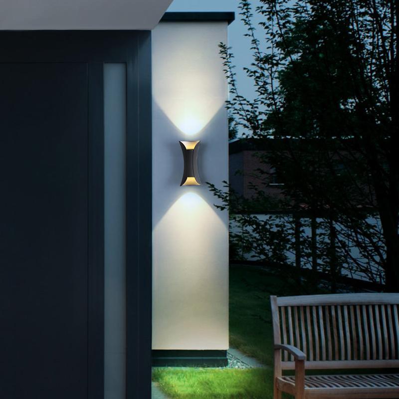 Aplique de pared para exterior, moderno, impermeable, LED