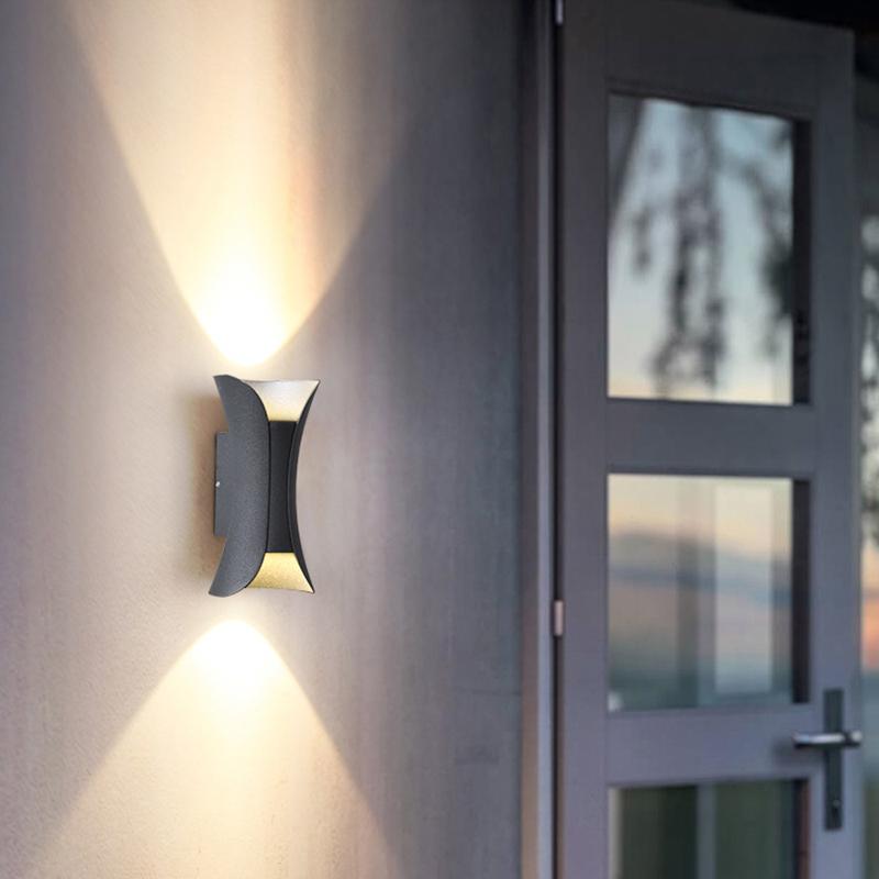 Aplique de pared para exterior, moderno, impermeable, LED