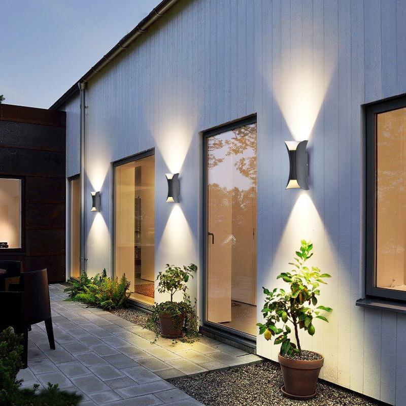 Aplique de pared para exterior, moderno, impermeable, LED