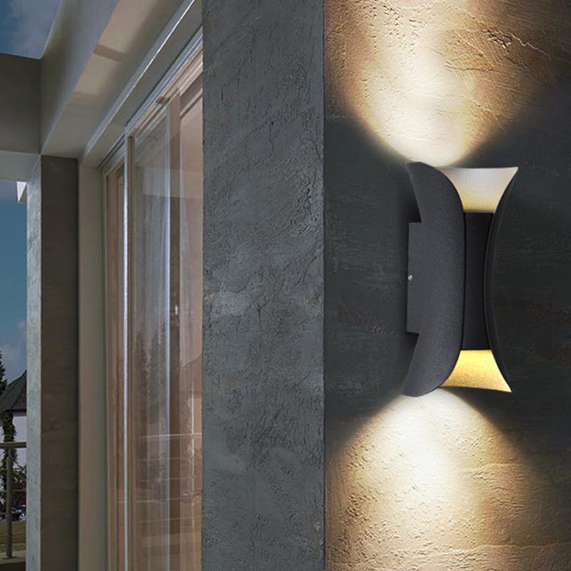 Aplique de pared para exterior, moderno, impermeable, LED