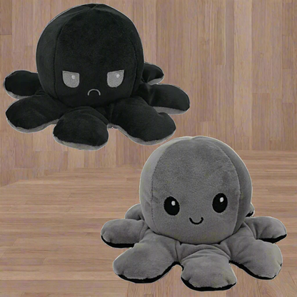 Peluche réversible pieuvre jouet doux
