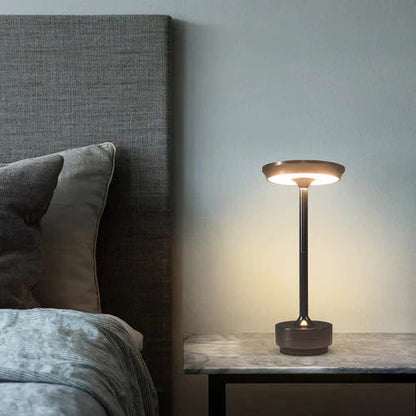 Tischlampe Gold Metall Kabelloses LED-Licht