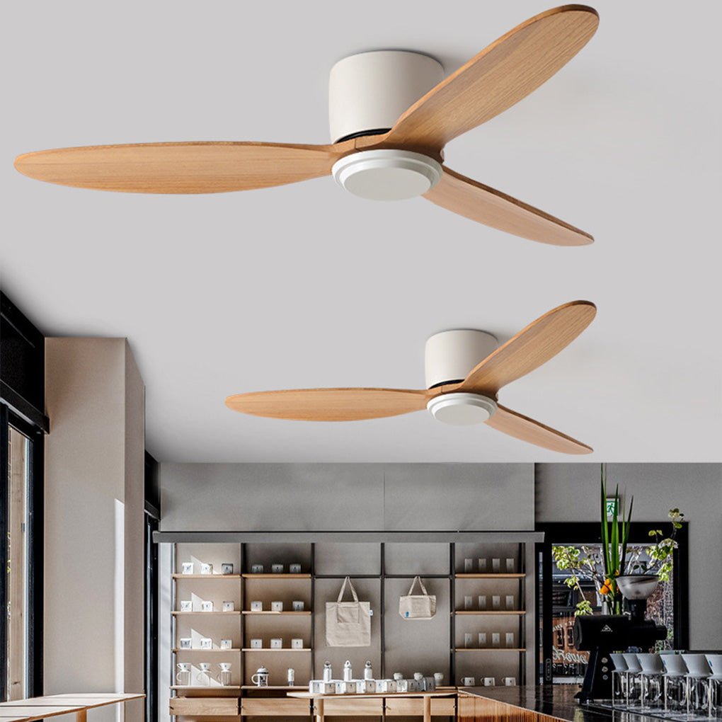 Ventilador de techo con luz y control remoto Diseño moderno silencioso