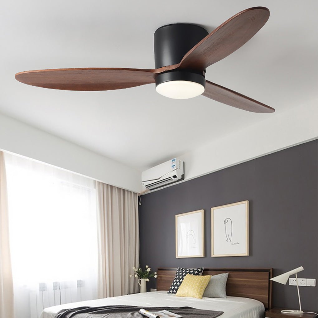 Ventilador de techo con luz y control remoto Diseño moderno silencioso