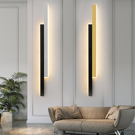 Wall Light Modern Black Acrylic Strip Lamp