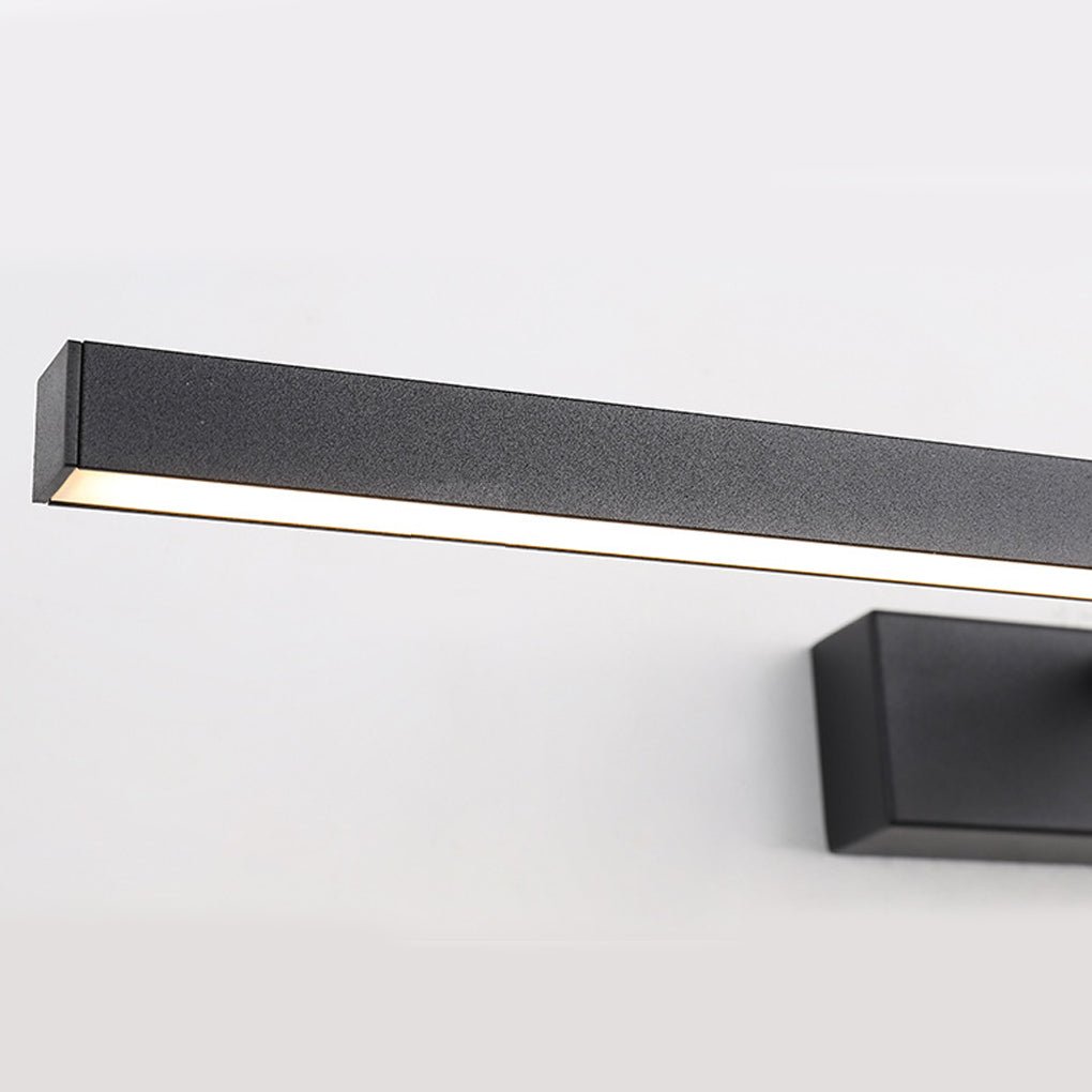 Bathroom wall light with adjustable LED bar