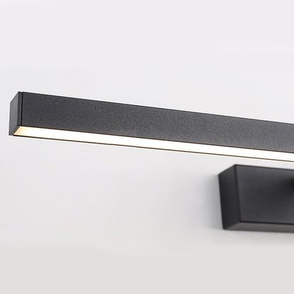 Bathroom wall light with adjustable LED bar