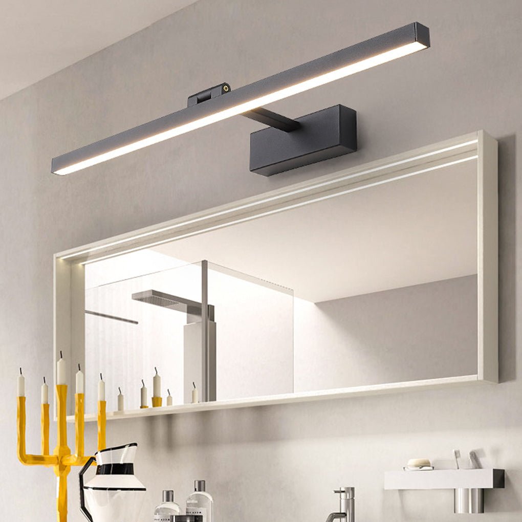 Bathroom wall light with adjustable LED bar