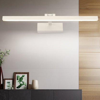 Bathroom wall light with adjustable LED bar