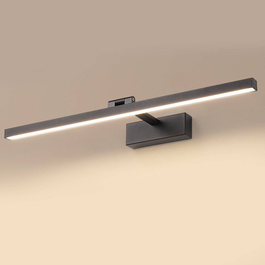 Bathroom wall light with adjustable LED bar