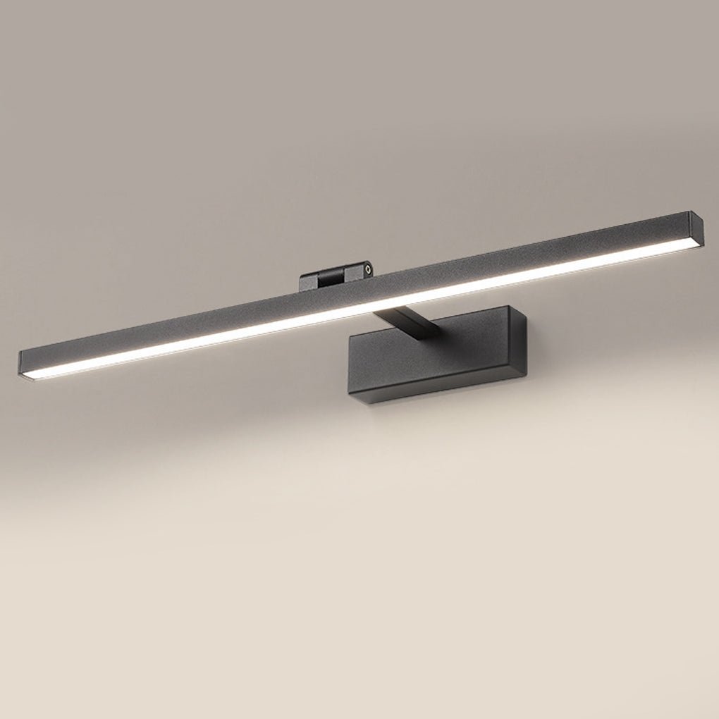 Bathroom wall light with adjustable LED bar