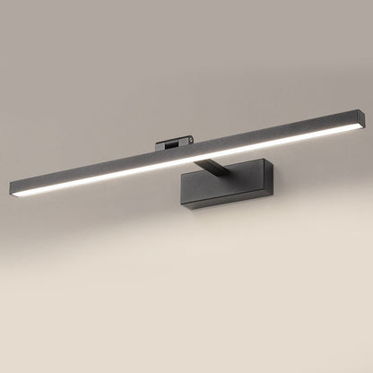 Bathroom wall light with adjustable LED bar