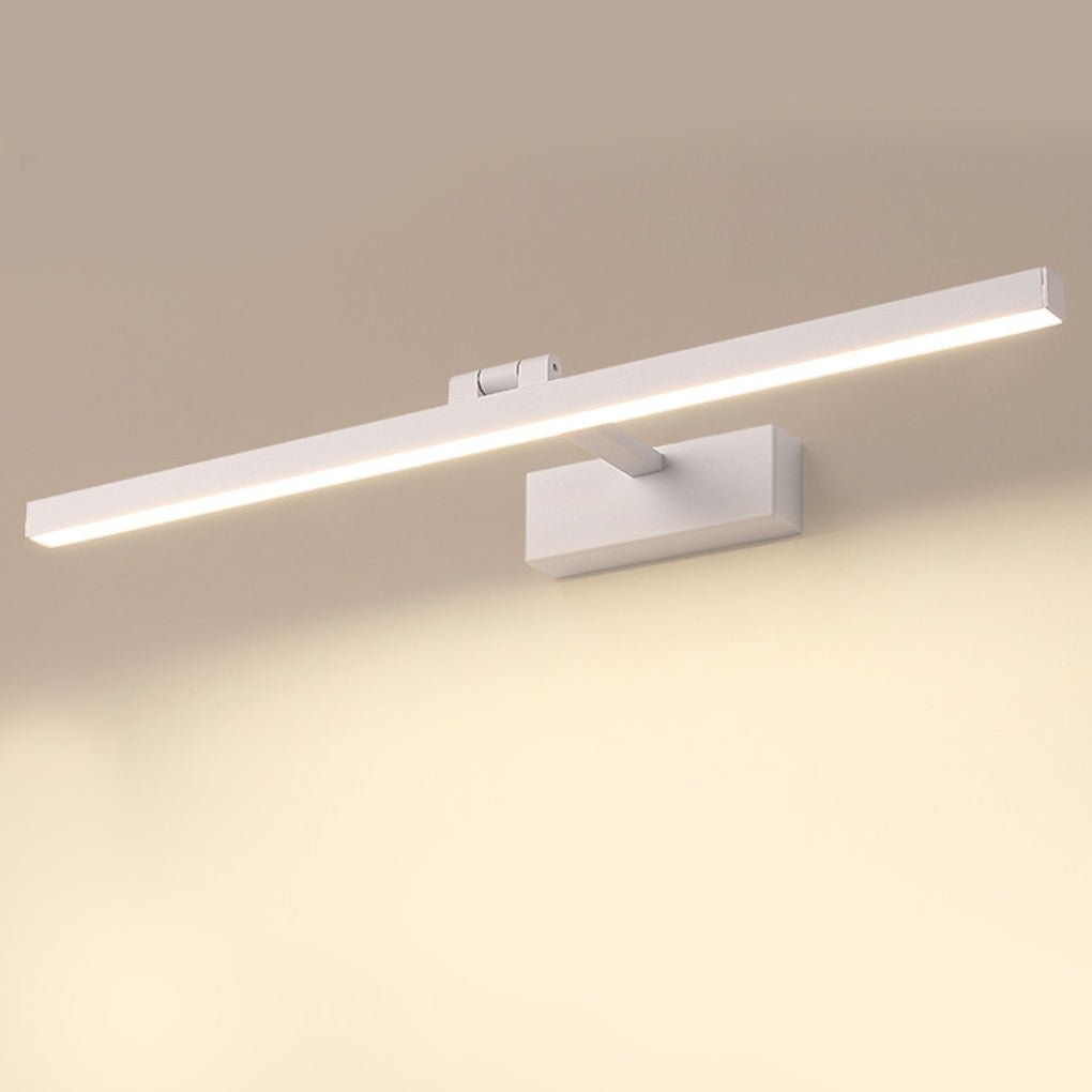 Bathroom wall light with adjustable LED bar