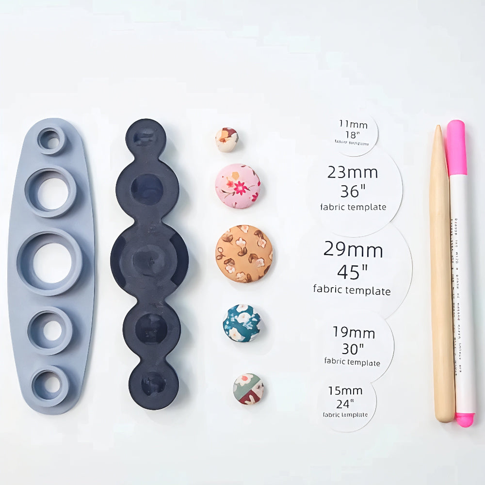 Fabric Button Maker DIY Craft Tool Kit
