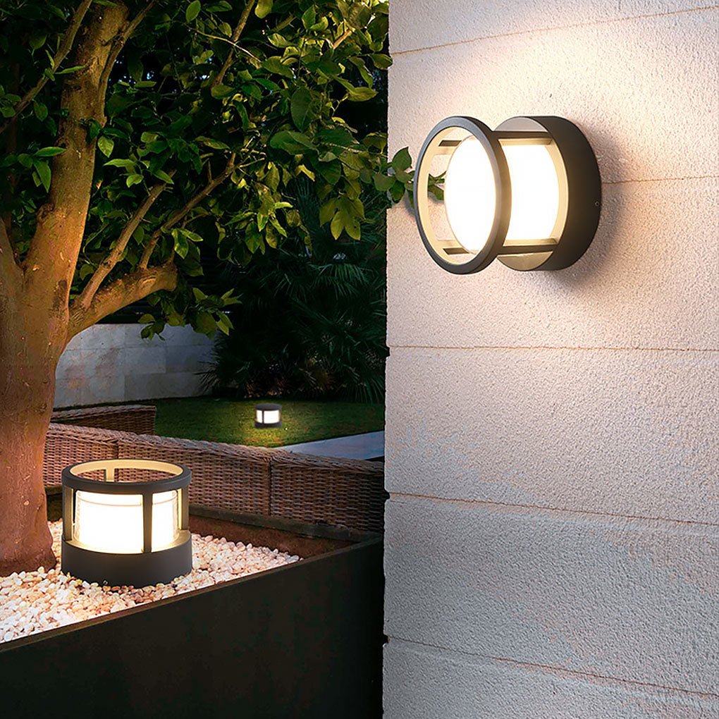 Lámpara de jardín impermeable con luz LED para caminos de exterior