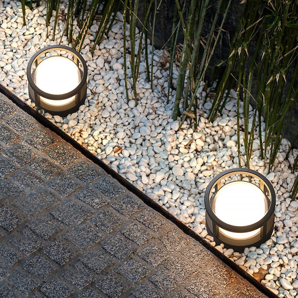 Lámpara de jardín impermeable con luz LED para caminos de exterior