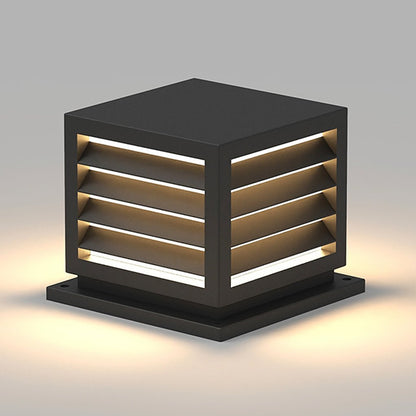 Zewnętrzna lampa ogrodowa na słup z solarną diodą LED