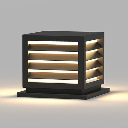 Zewnętrzna lampa ogrodowa na słup z solarną diodą LED