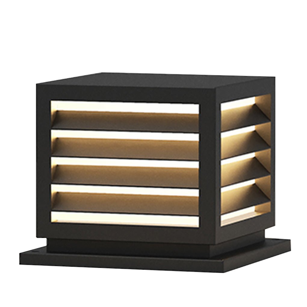 Zewnętrzna lampa ogrodowa na słup z solarną diodą LED