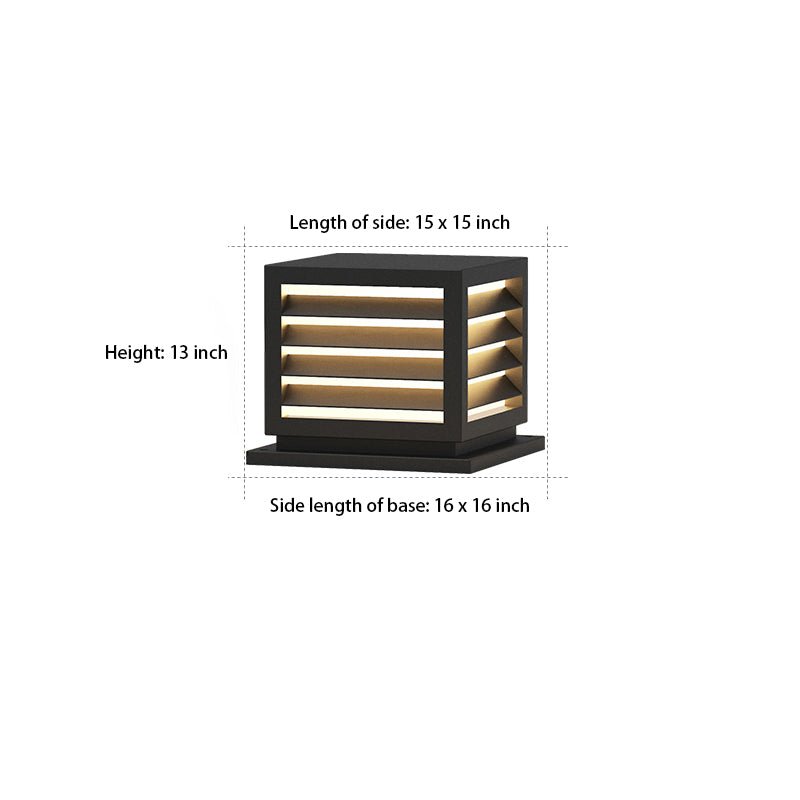 Zewnętrzna lampa ogrodowa na słup z solarną diodą LED
