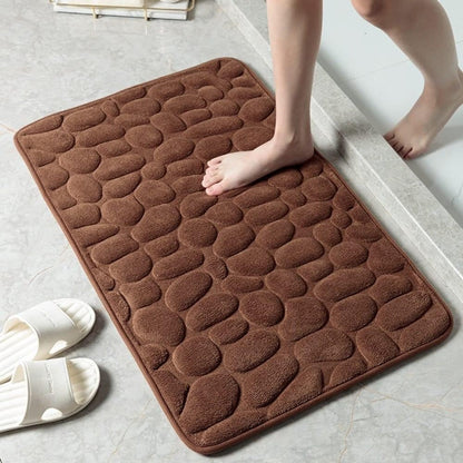 Tapis de bain en peluche à séchage rapide antidérapant