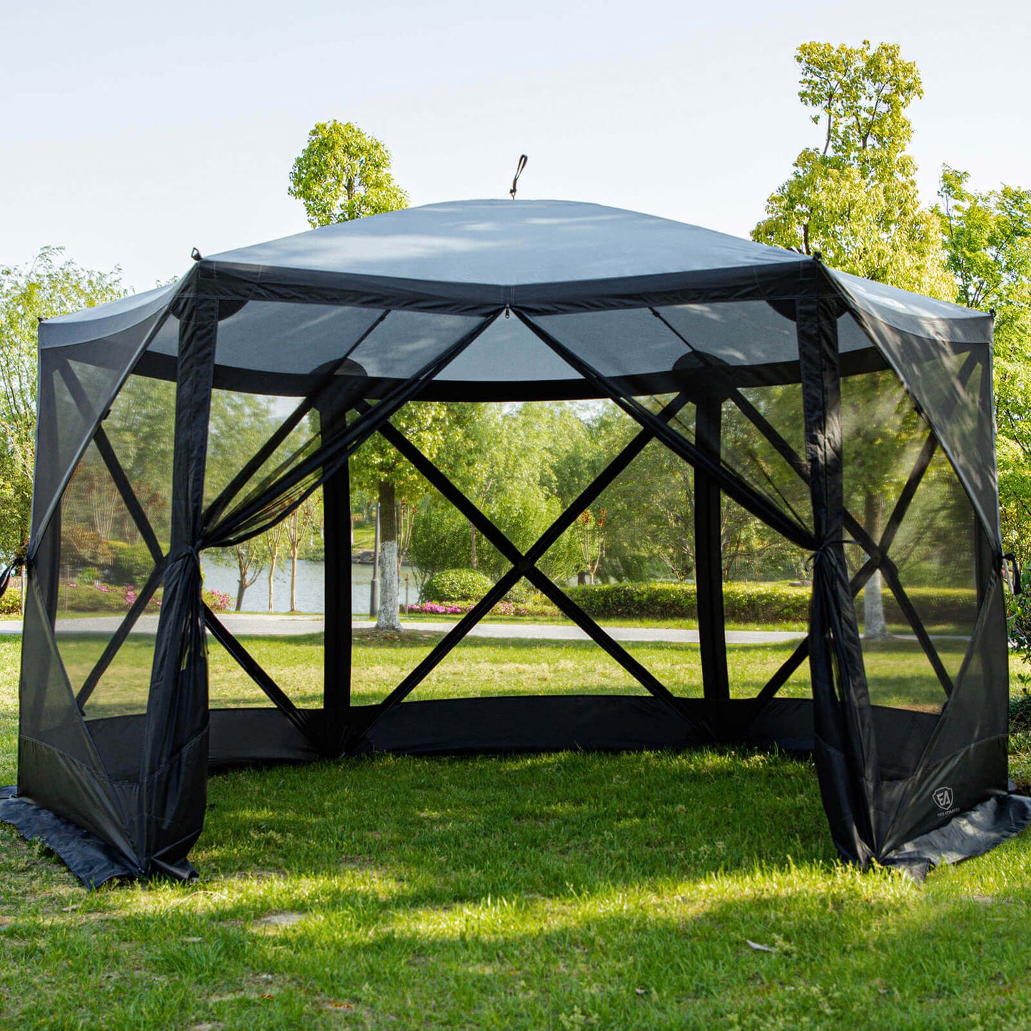 Pop-up-Pavillon mit Netzseiten für den Garten