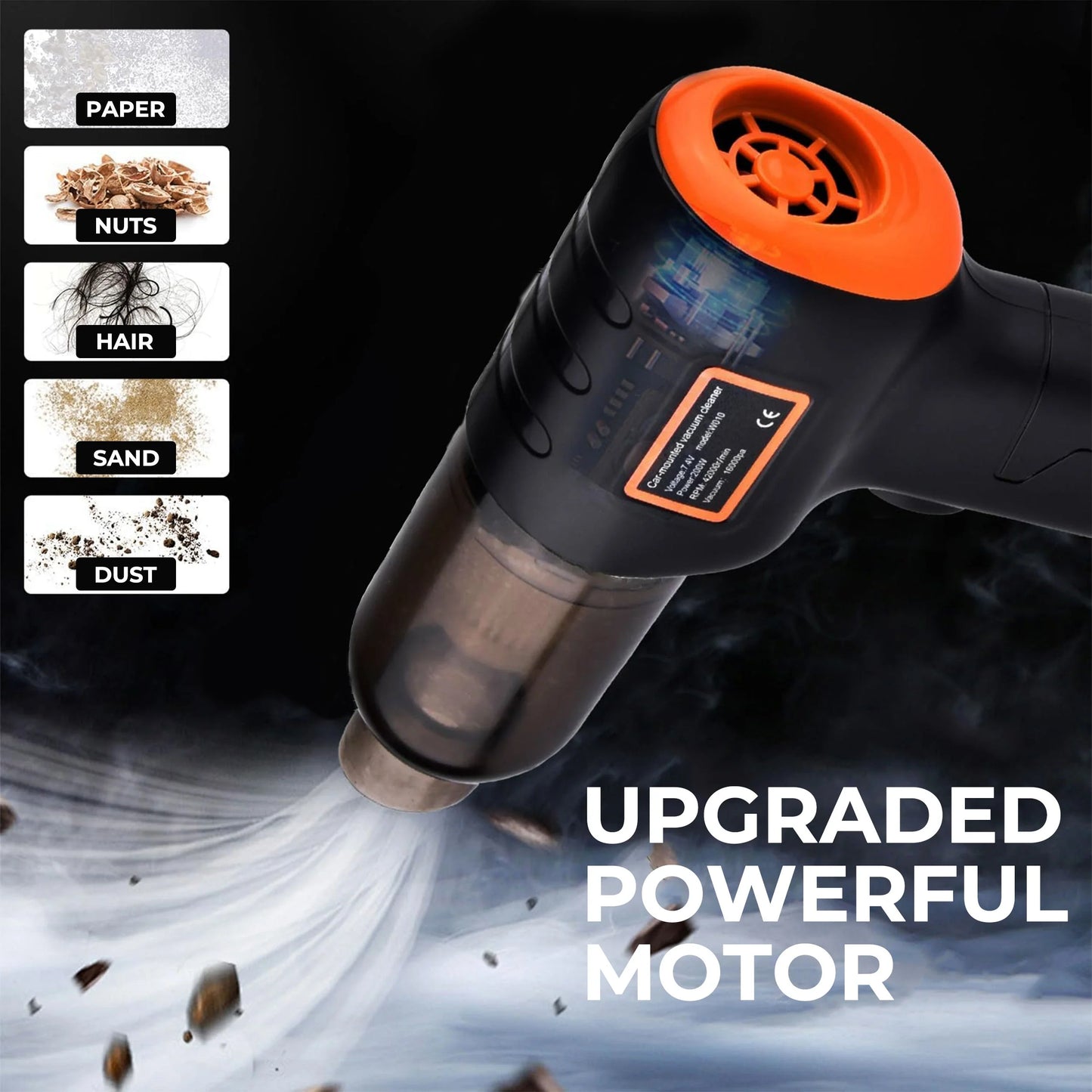 Handheld Car Vacuum Cleaner Cordless Powerful