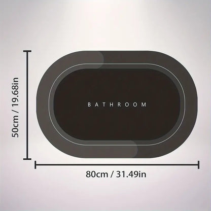 Tapis de bain à séchage rapide antidérapant pour salle de bain