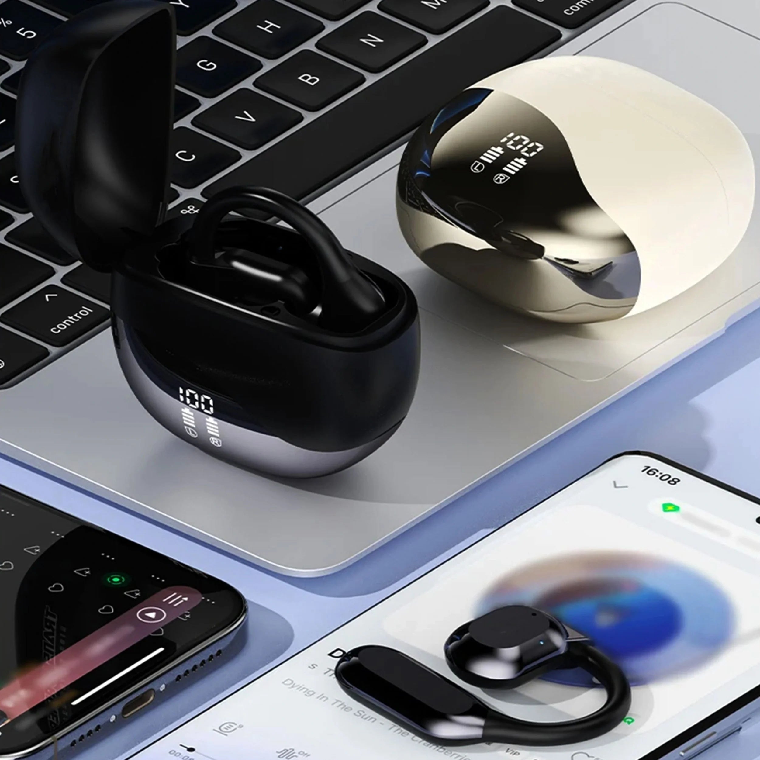 Wireless Translation Headphones Charging Case